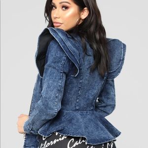 Peplum jacket (Fashion Nova)